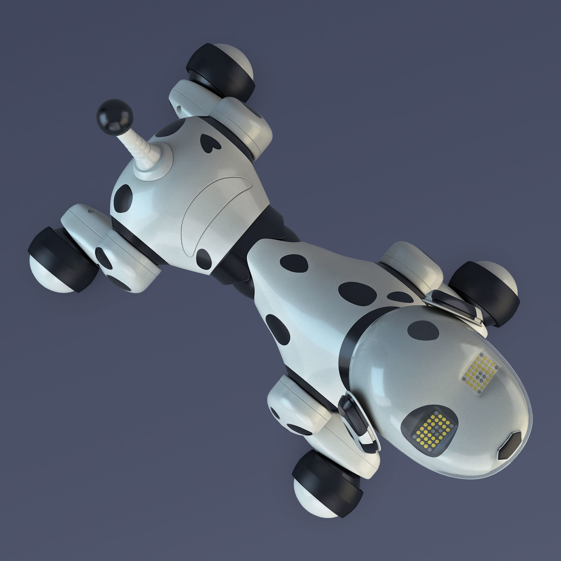 Zoomer Robot Dog Dalmatian 3D model_8