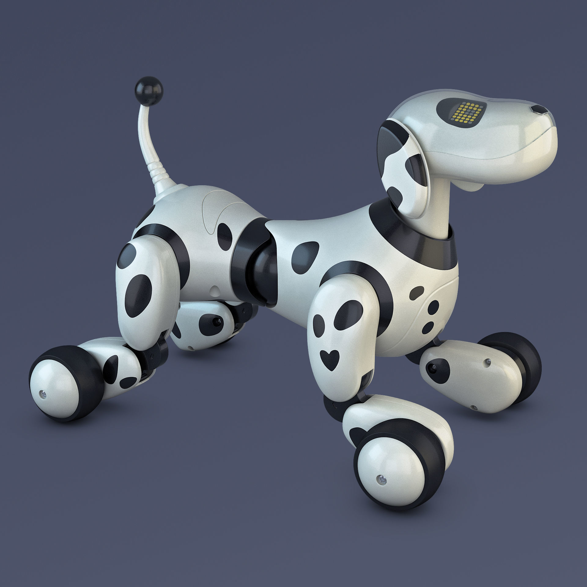 Zoomer Robot Dog Dalmatian 3D model_7