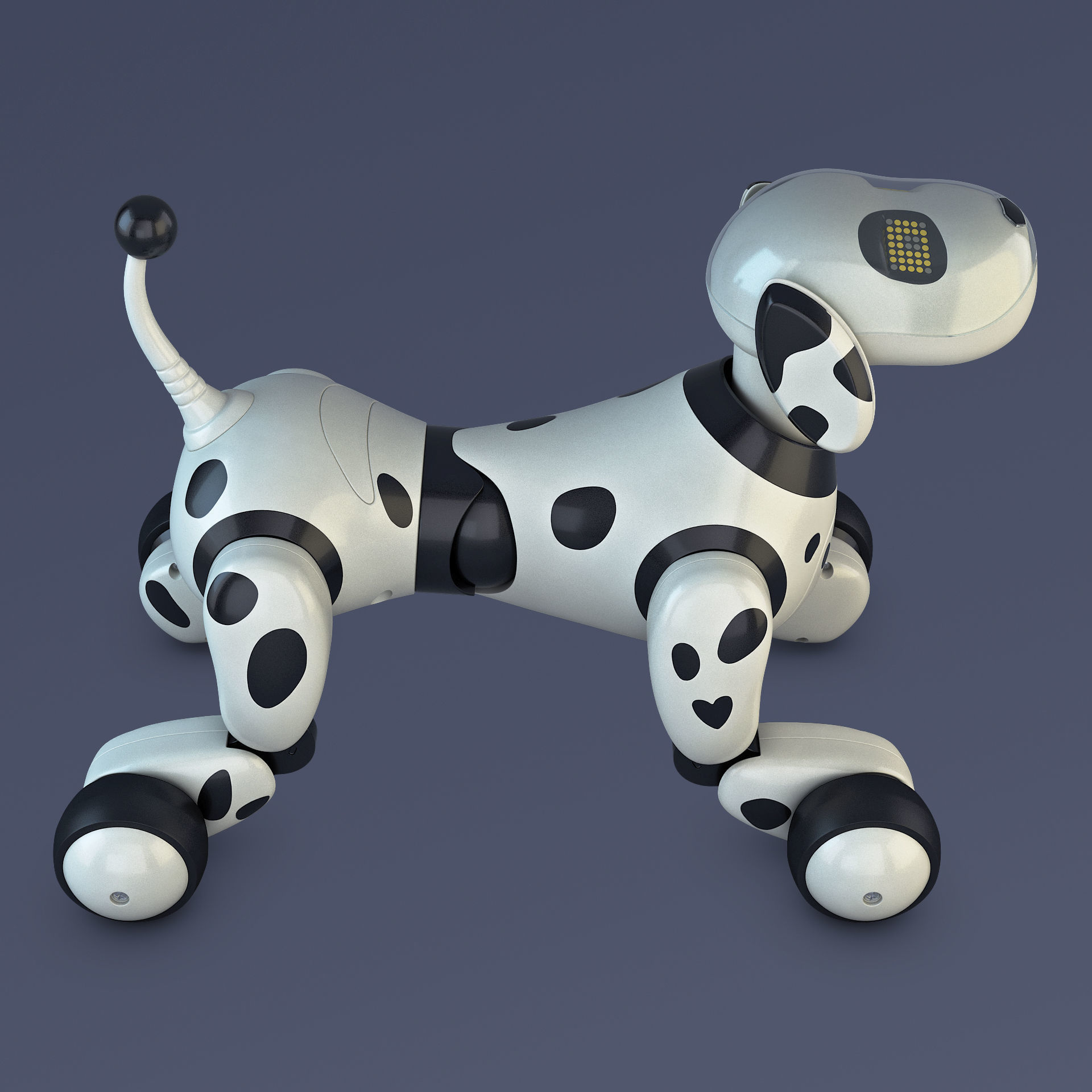 Zoomer Robot Dog Dalmatian 3D model_12