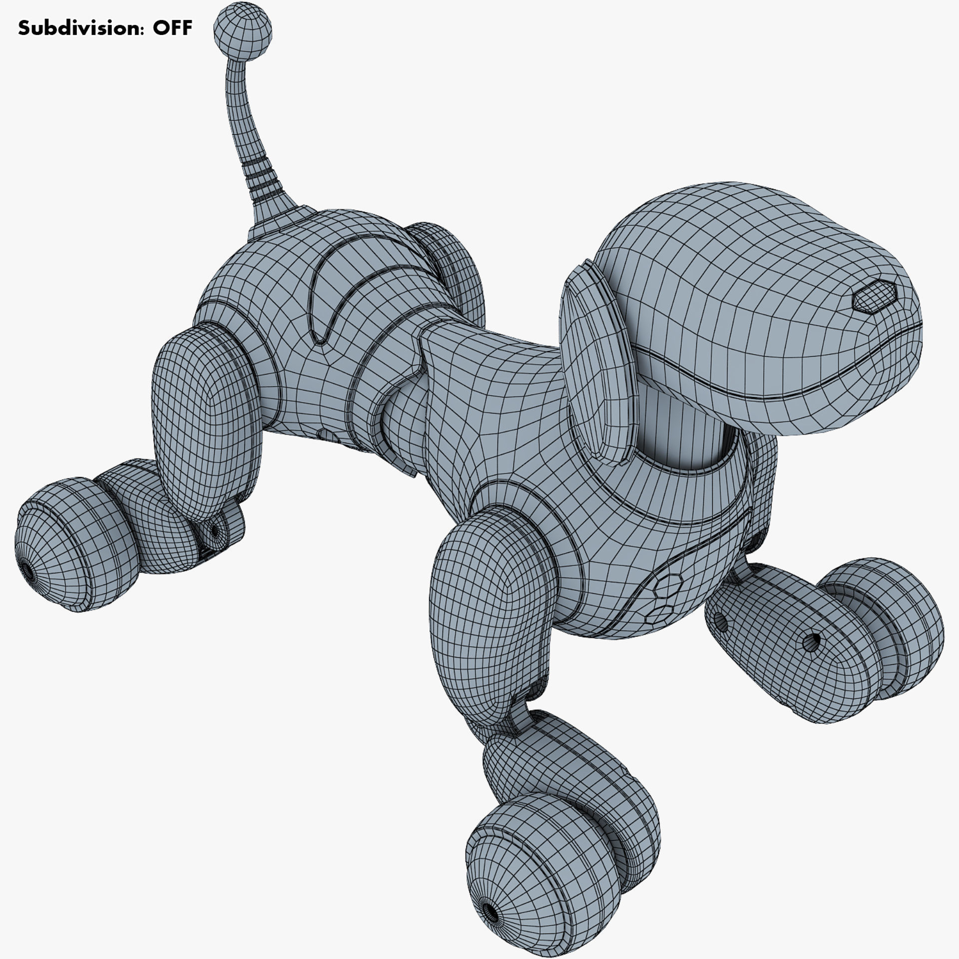 Zoomer Robot Dog Dalmatian 3D model_30
