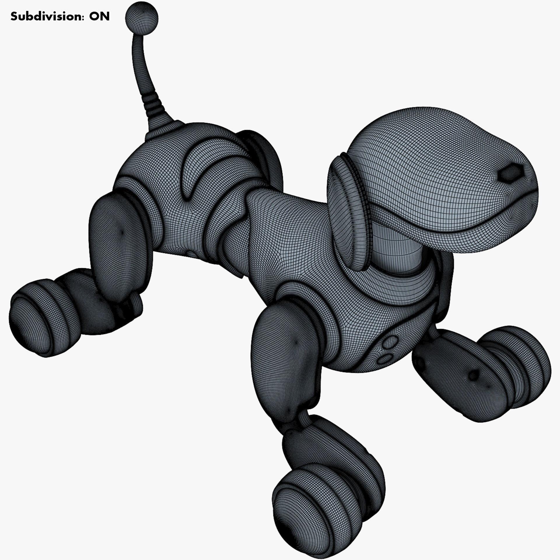 Zoomer Robot Dog Dalmatian 3D model_29
