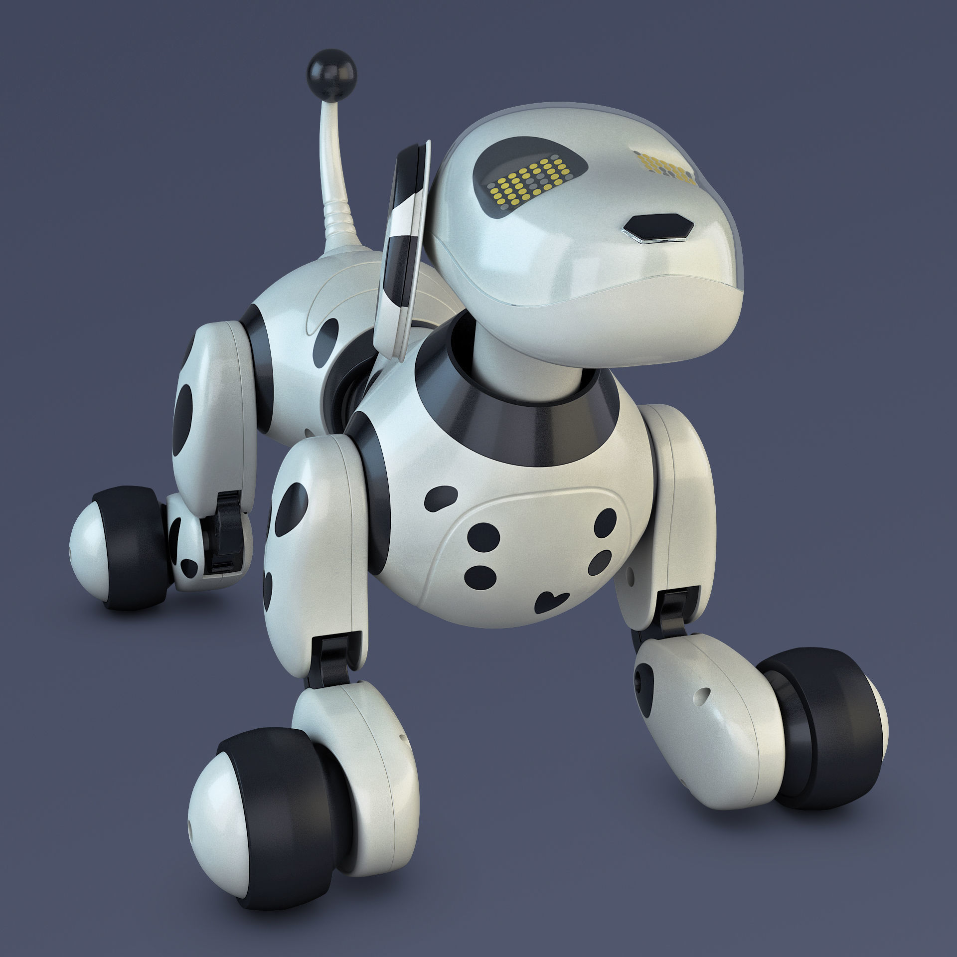 Zoomer Robot Dog Dalmatian 3D model_9