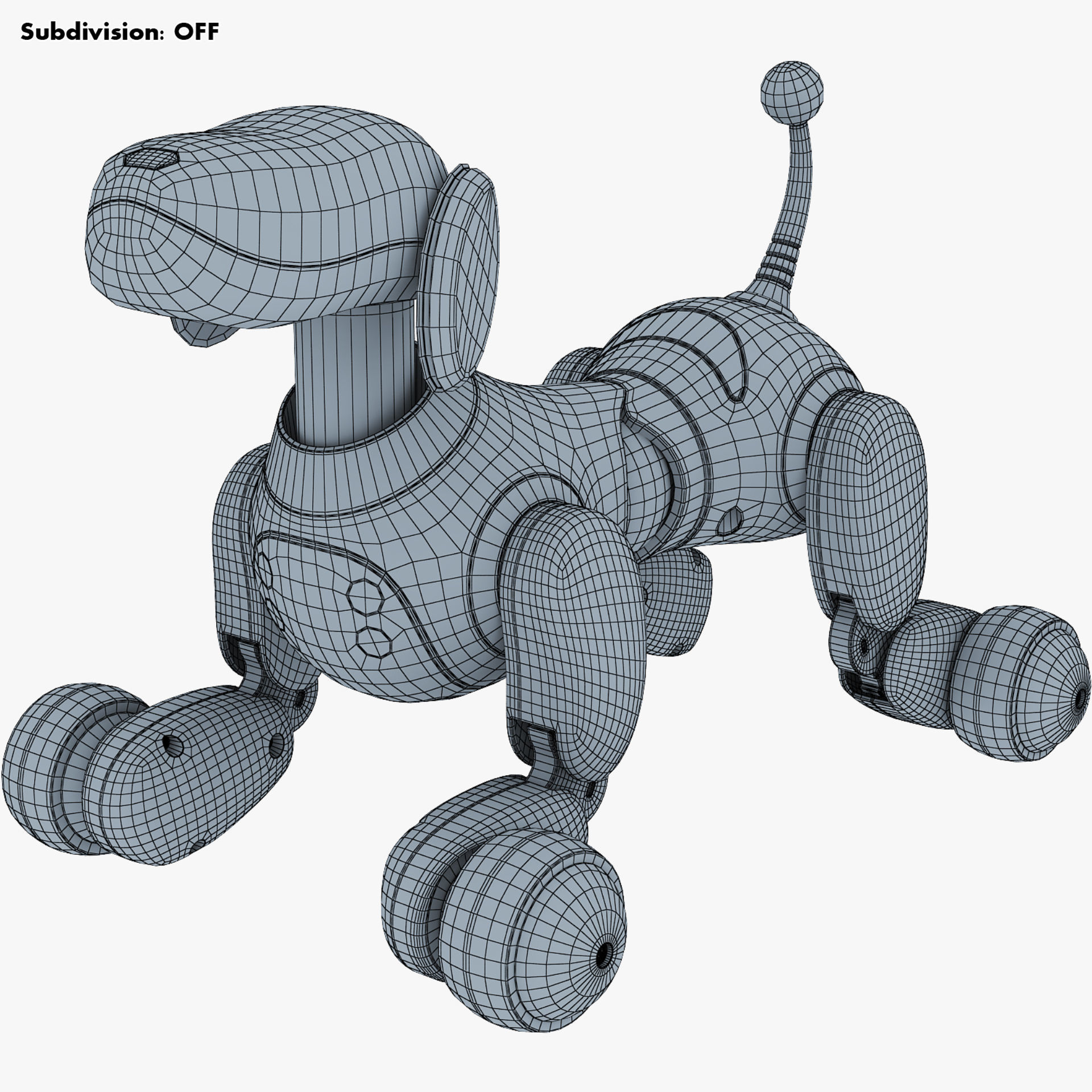 Zoomer Robot Dog Dalmatian 3D model_26