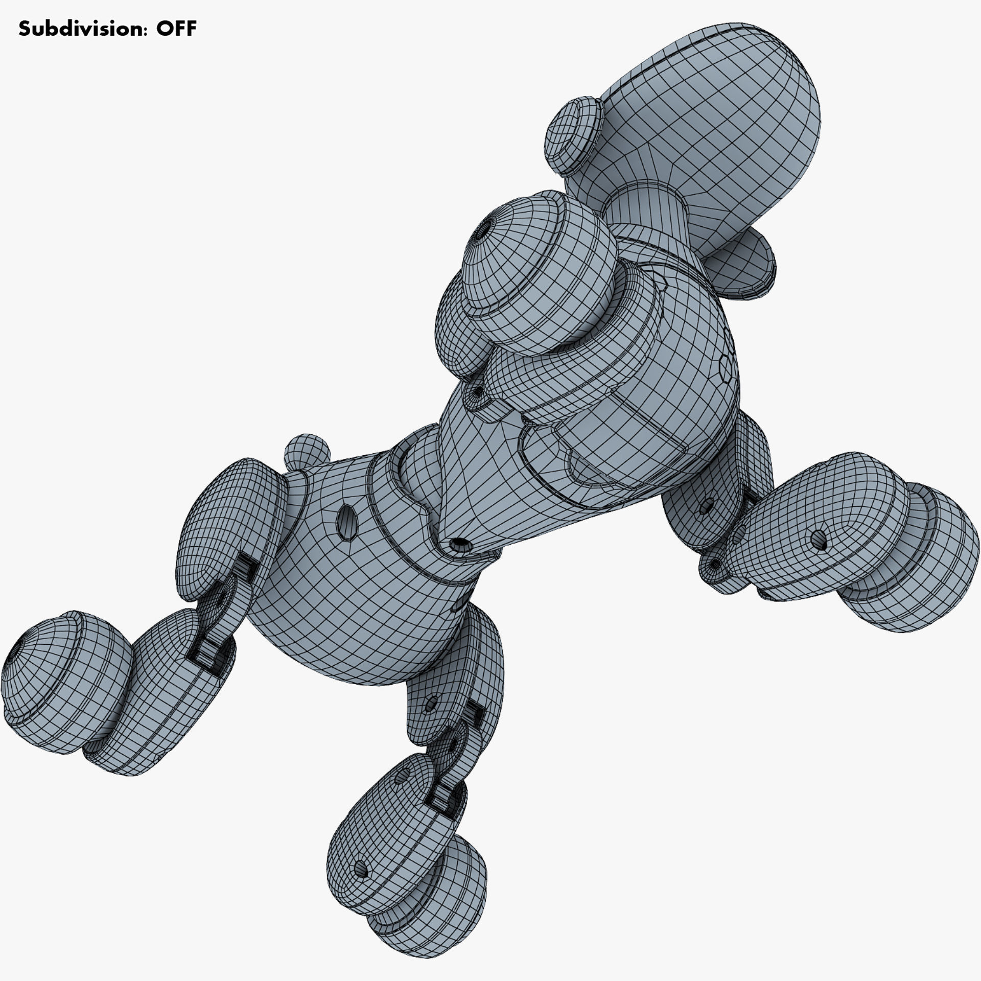 Zoomer Robot Dog Dalmatian 3D model_32