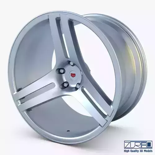 Vossen VPS-317 19 wheel silver 3D model