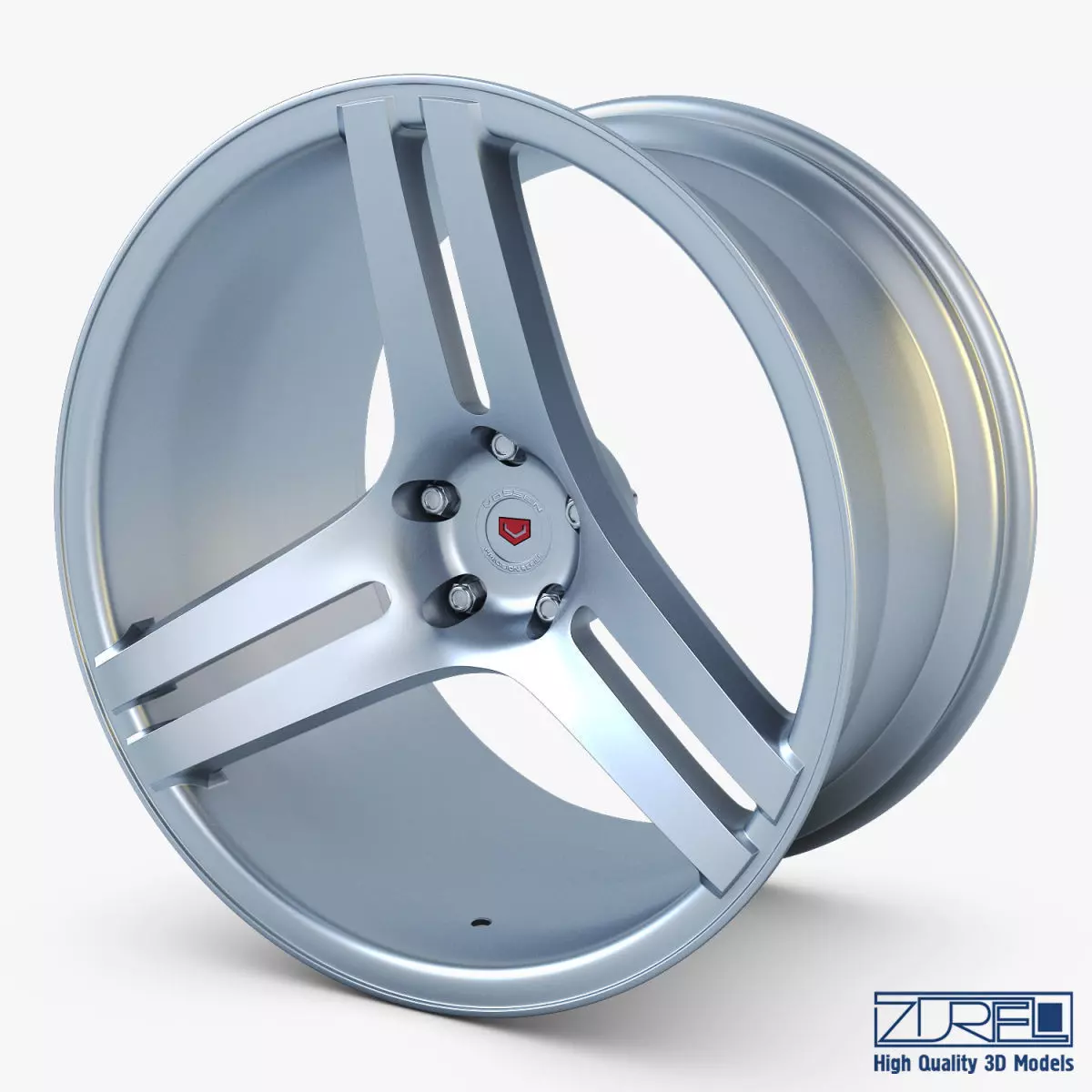 Vossen VPS-317 19 wheel silver 3D model_0