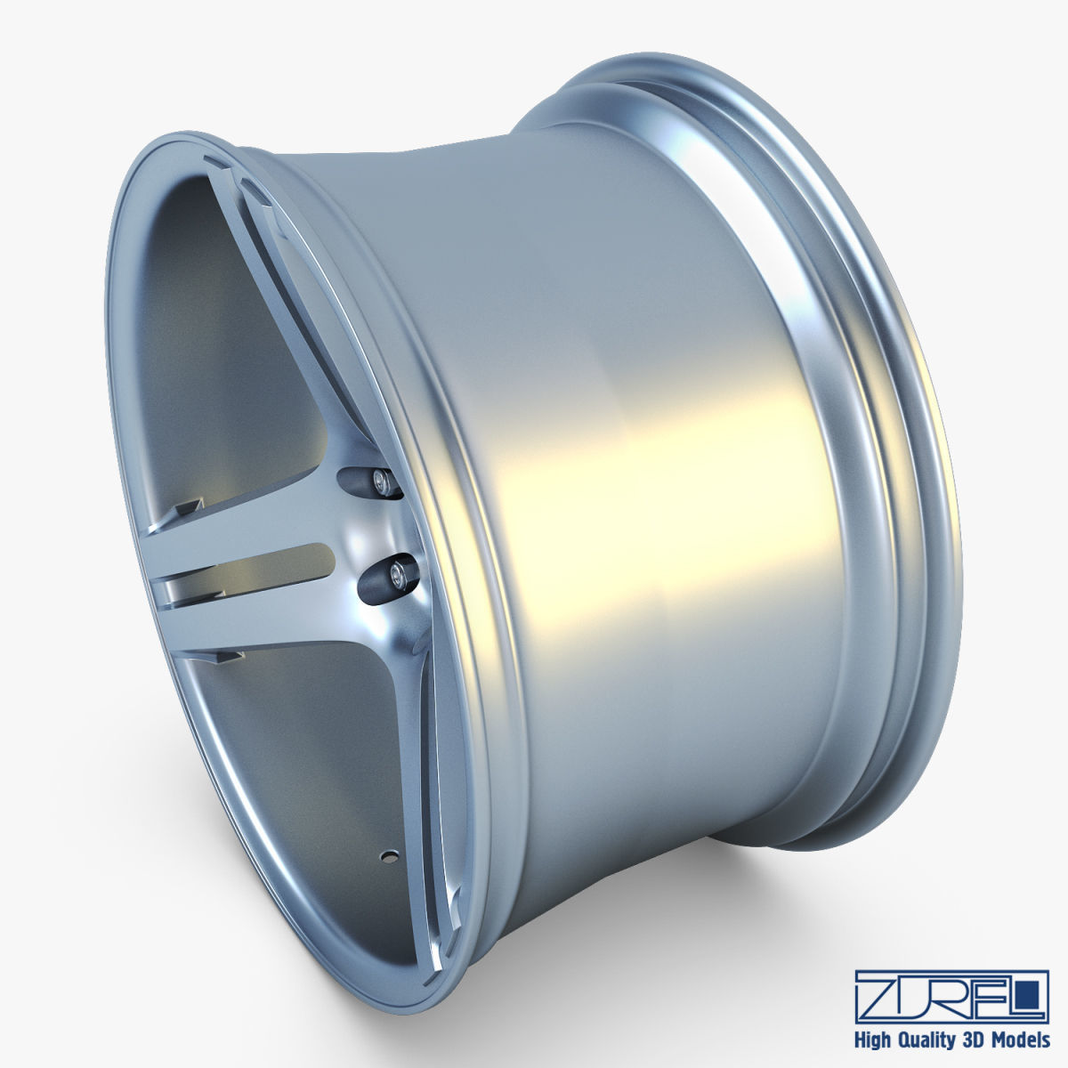 Vossen VPS-317 19 wheel silver 3D model_2