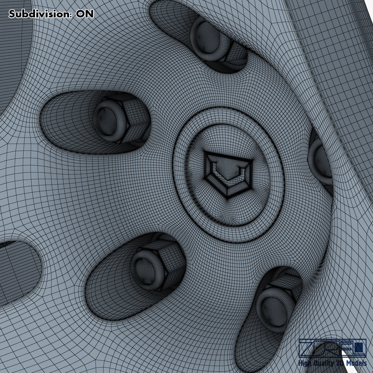 Vossen VPS-317 19 wheel silver 3D model_18