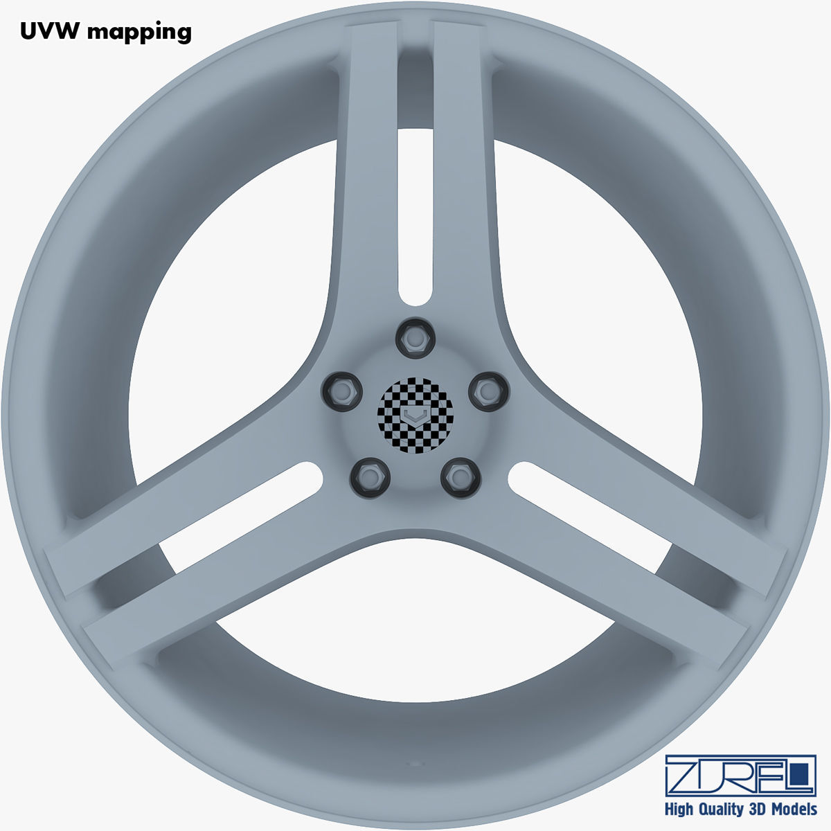 Vossen VPS-317 19 wheel silver 3D model_22