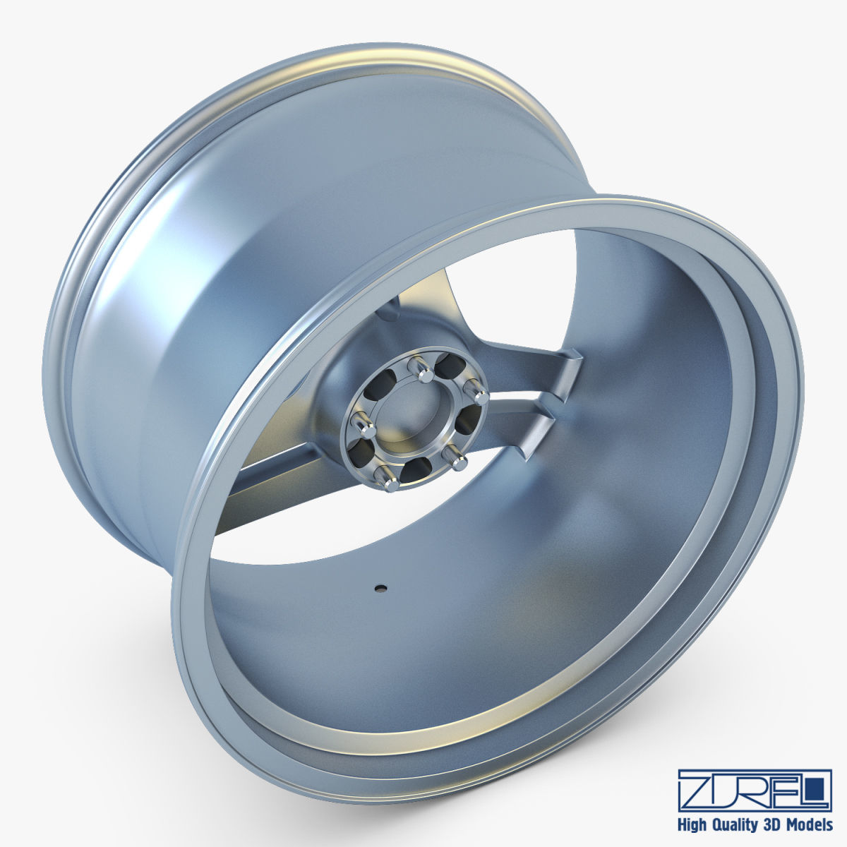 Vossen VPS-317 19 wheel silver 3D model_4