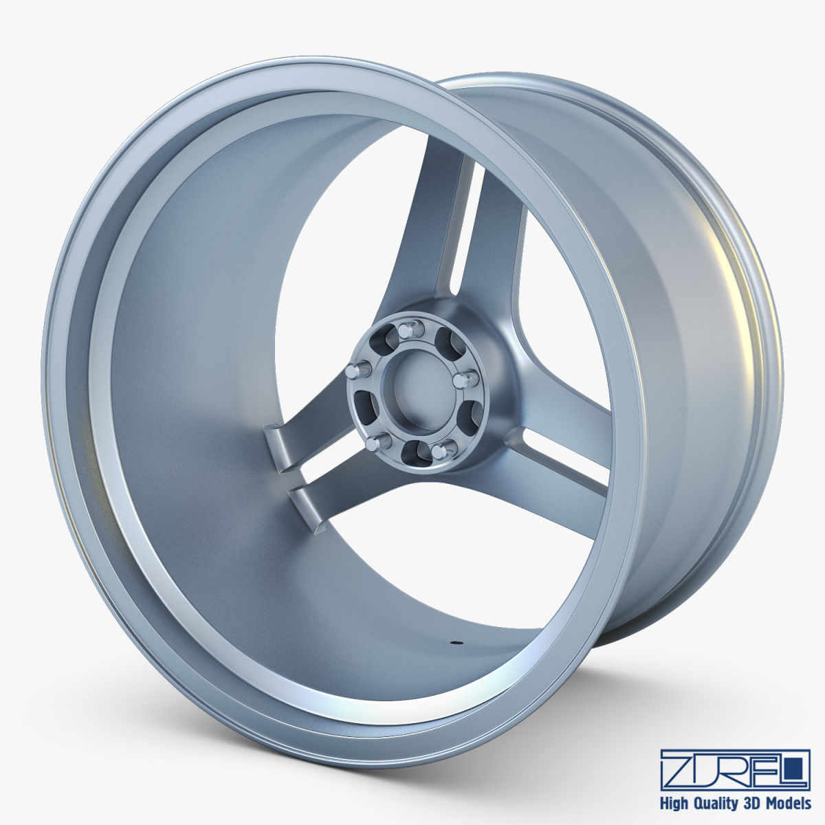 Vossen VPS-317 19 wheel silver 3D model_1