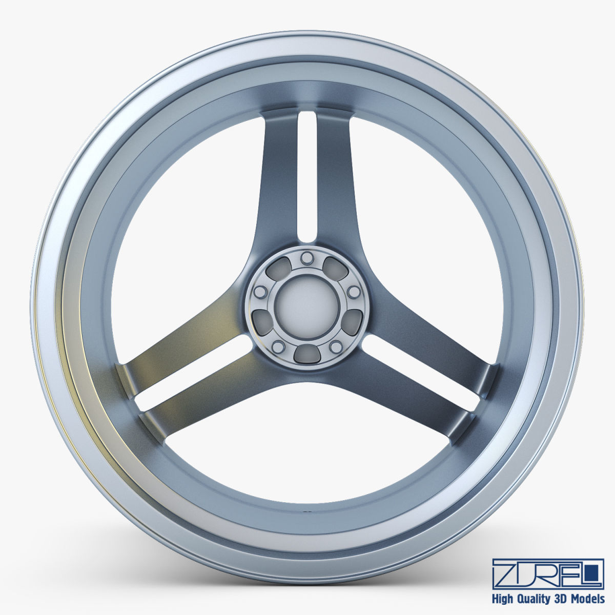 Vossen VPS-317 19 wheel silver 3D model_6