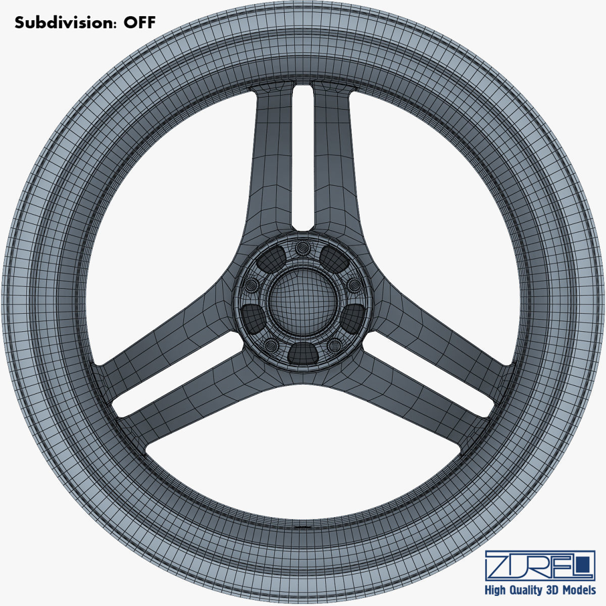 Vossen VPS-317 19 wheel silver 3D model_17
