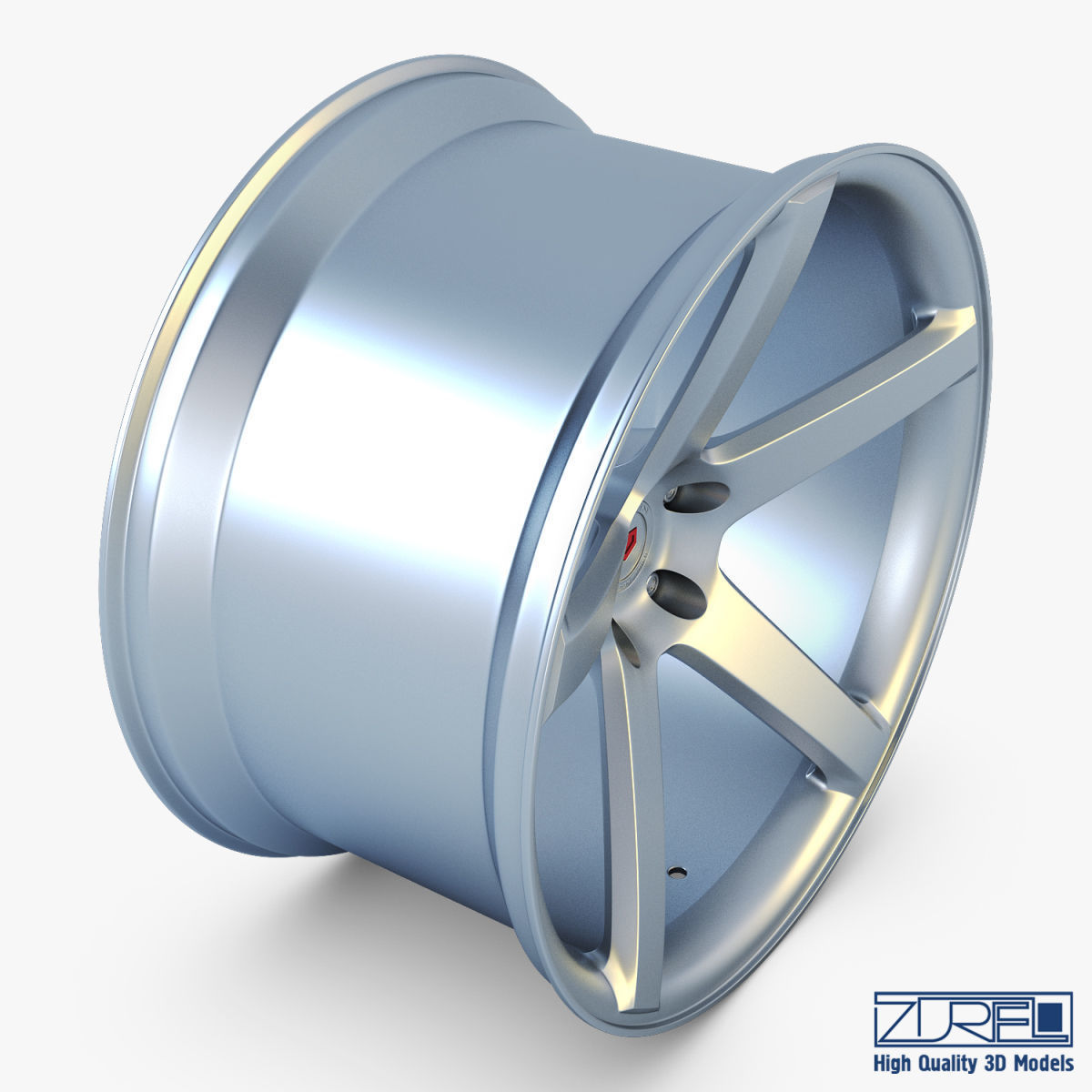 Vossen VPS-303 19 wheel silver 3D model_3