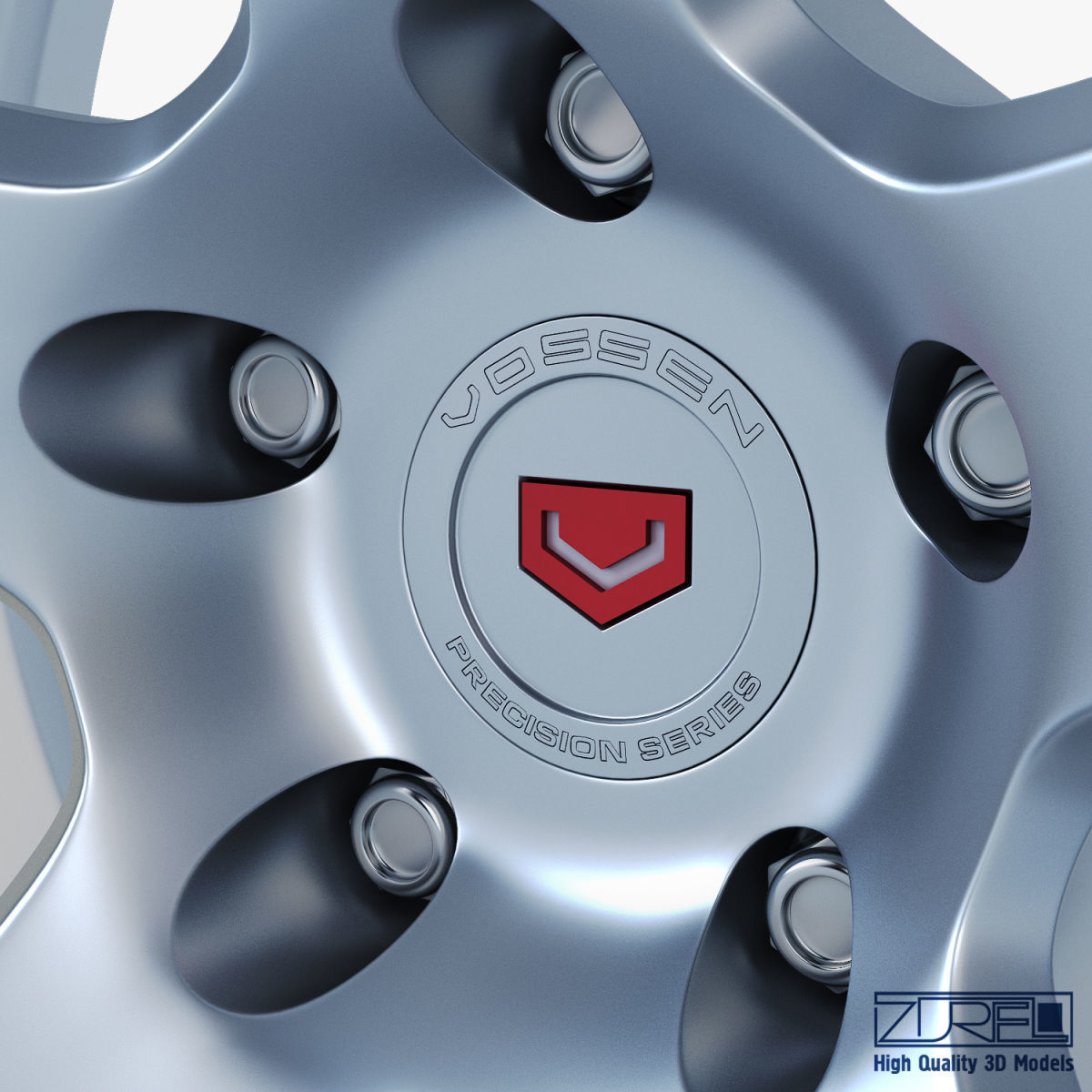 Vossen VPS-303 19 wheel silver 3D model_8