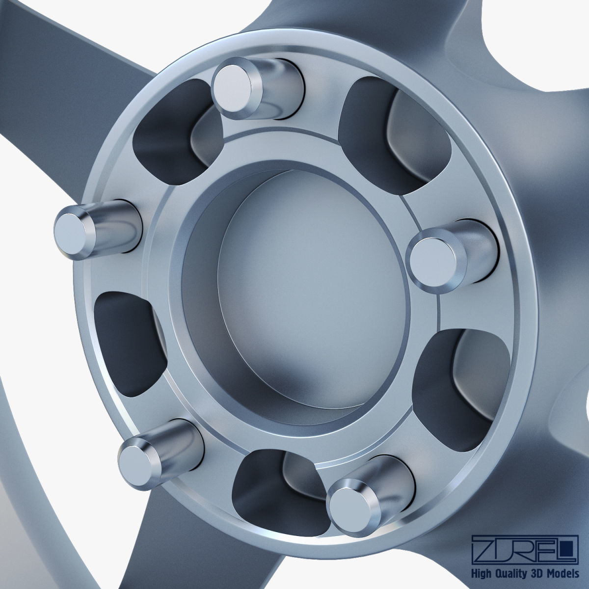 Vossen VPS-303 19 wheel silver 3D model_9
