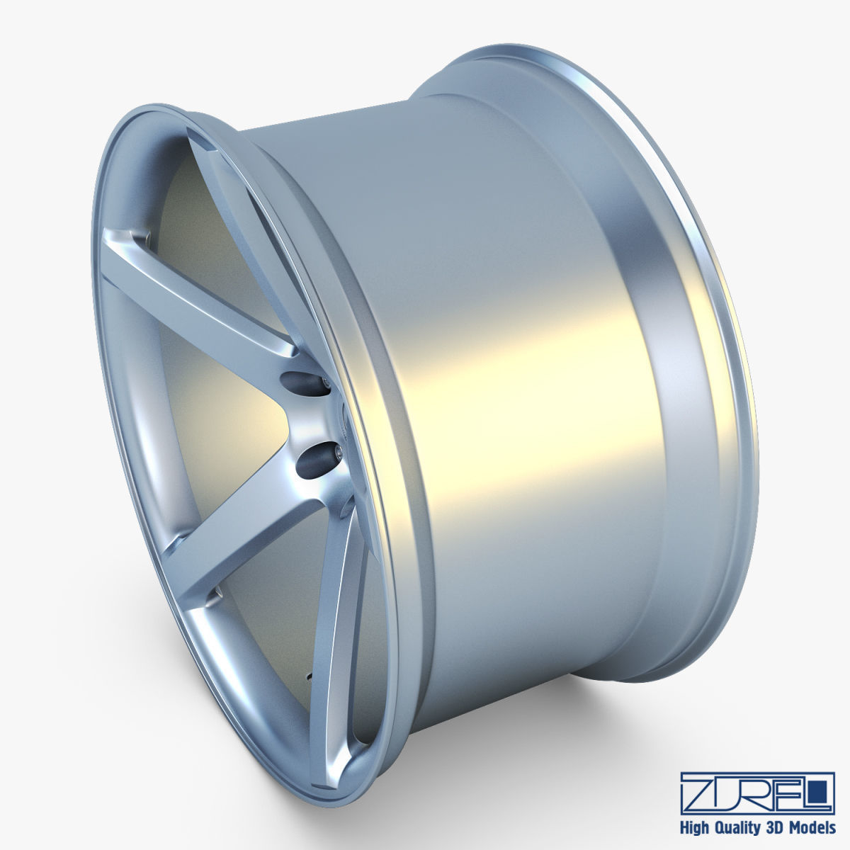 Vossen VPS-303 19 wheel silver 3D model_2