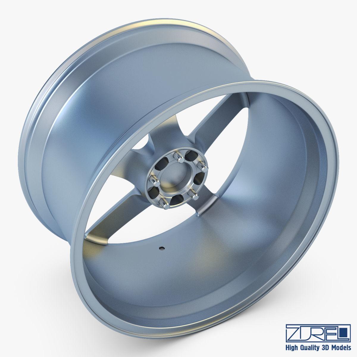 Vossen VPS-303 19 wheel silver 3D model_4