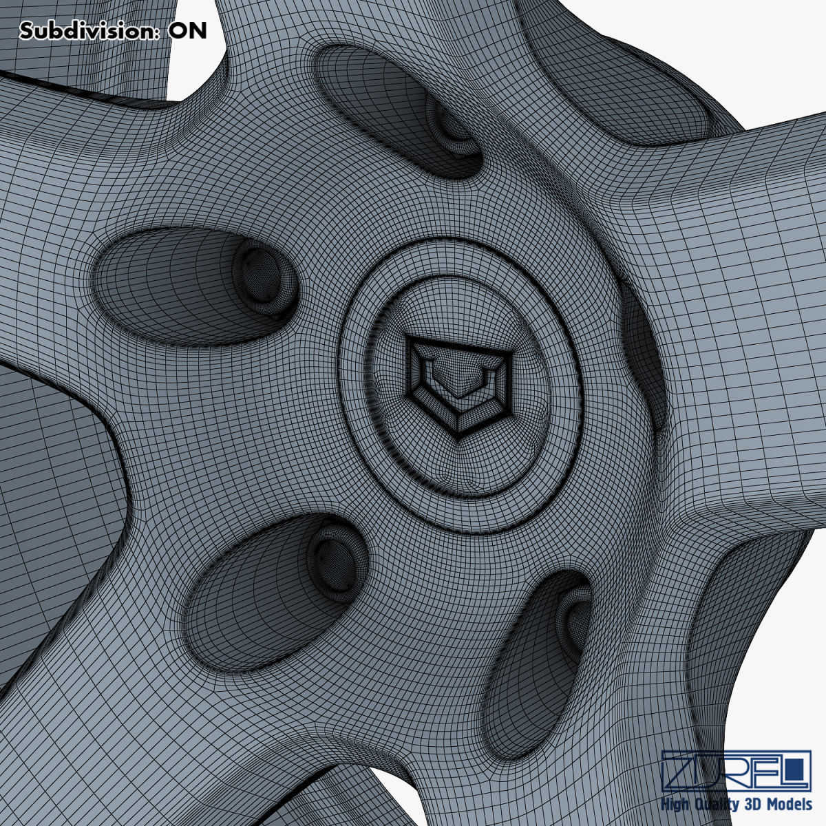 Vossen VPS-303 19 wheel silver 3D model_18