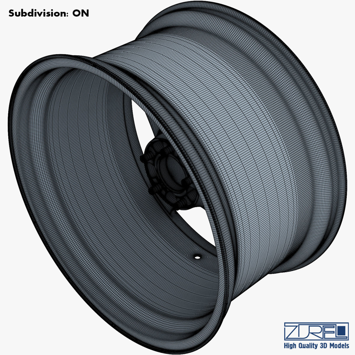 Vossen VPS-303 19 wheel silver 3D model_12