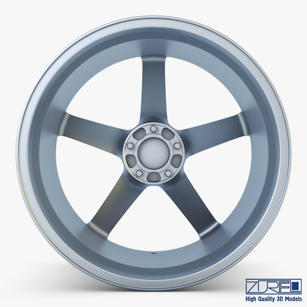 Vossen VPS-303 19 wheel silver 3D model_6