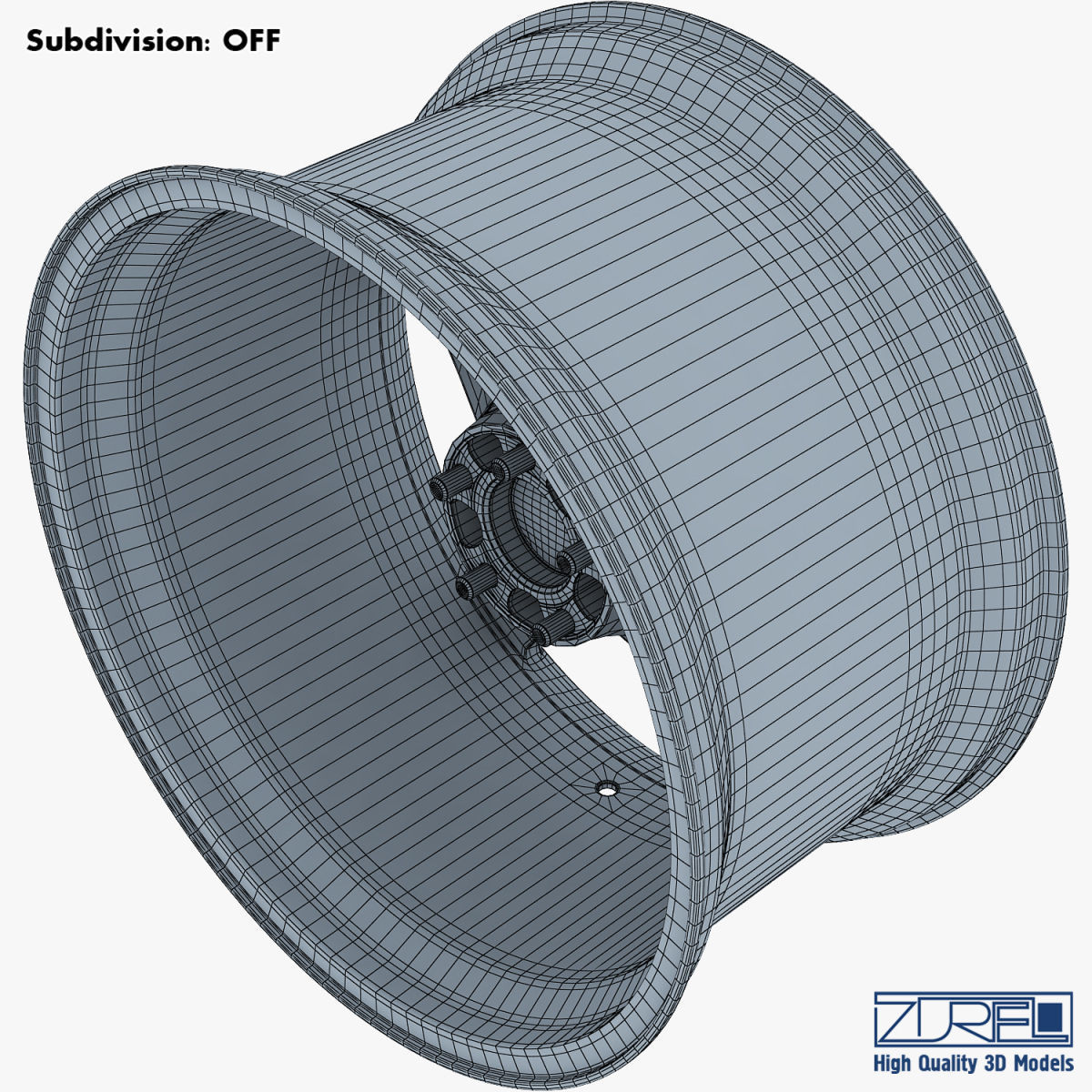 Vossen VPS-303 19 wheel silver 3D model_13