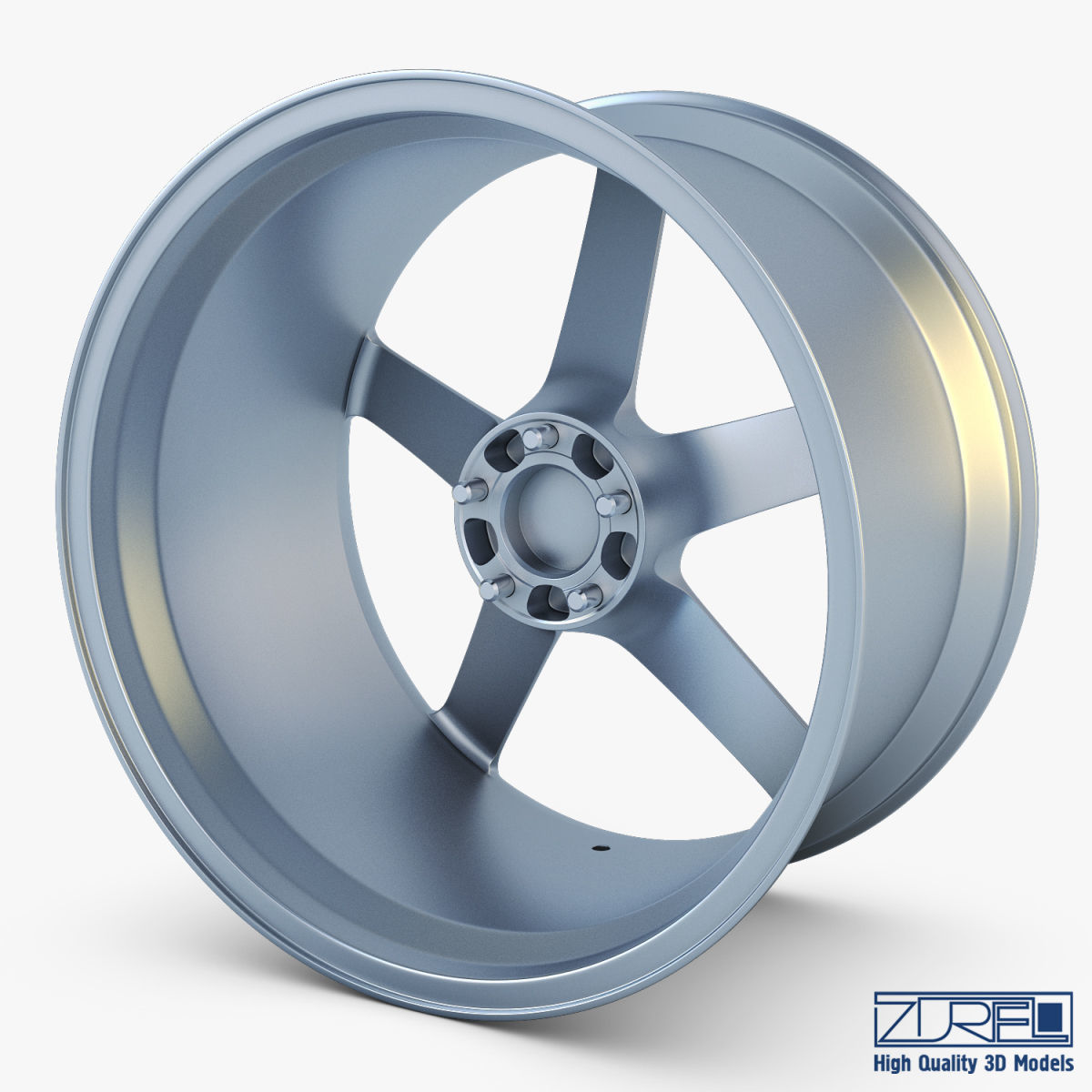 Vossen VPS-303 19 wheel silver 3D model_1