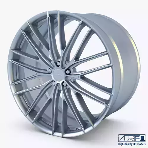 Vossen VFS4 20 wheel silver 3D model