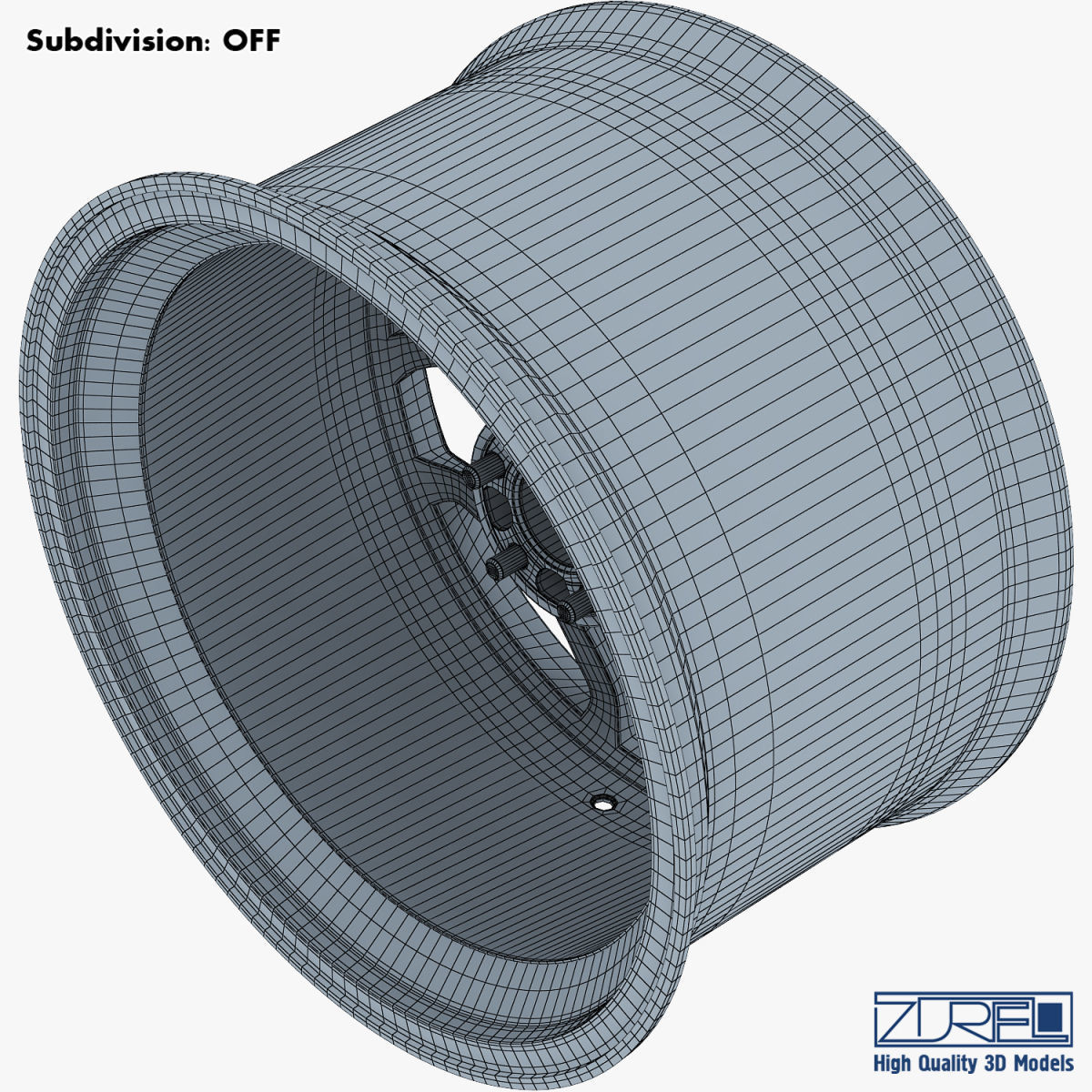 Vossen CG 205 19 wheel silver 3D model_13