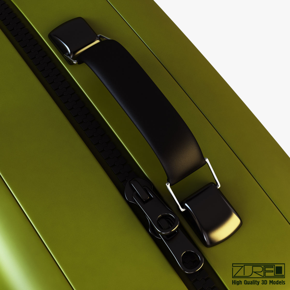 Suitcase green v 1 3D model_15