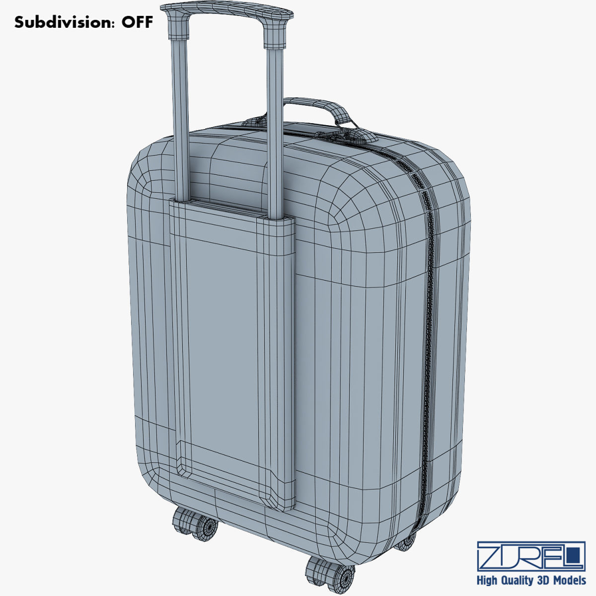 Suitcase green v 1 3D model_25