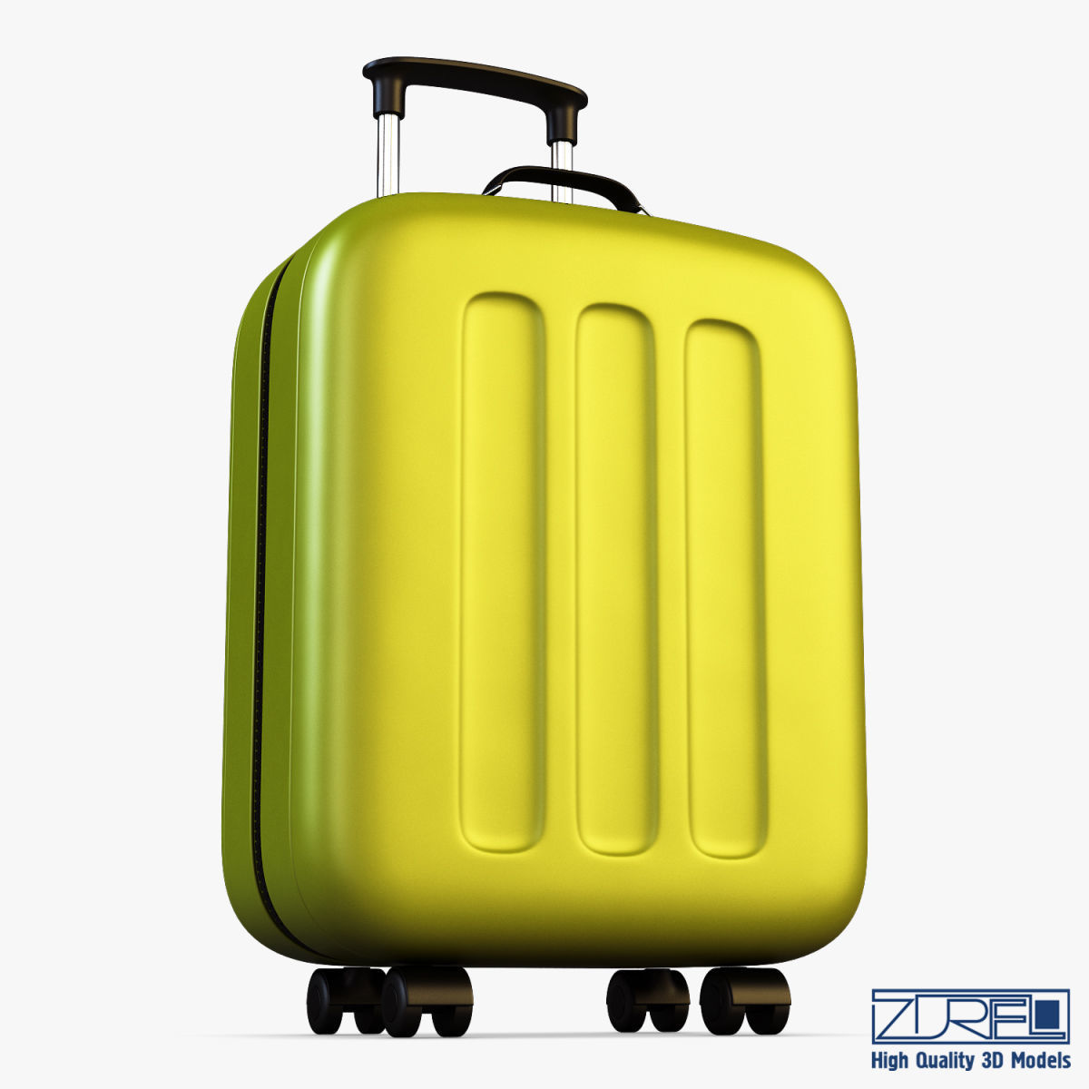 Suitcase green v 1 3D model_10