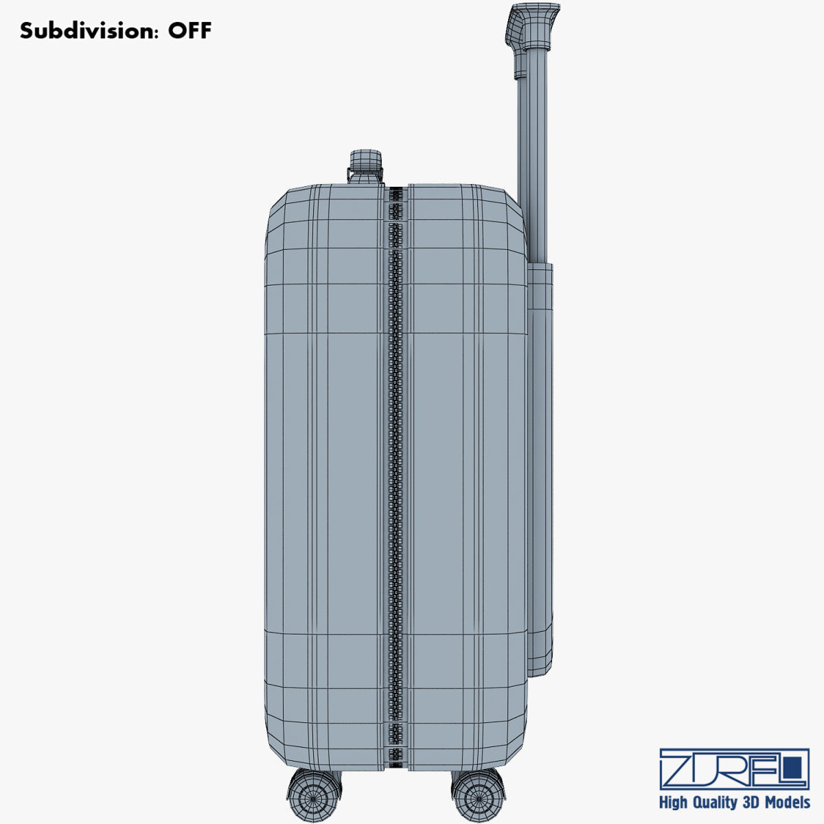 Suitcase green v 1 3D model_31