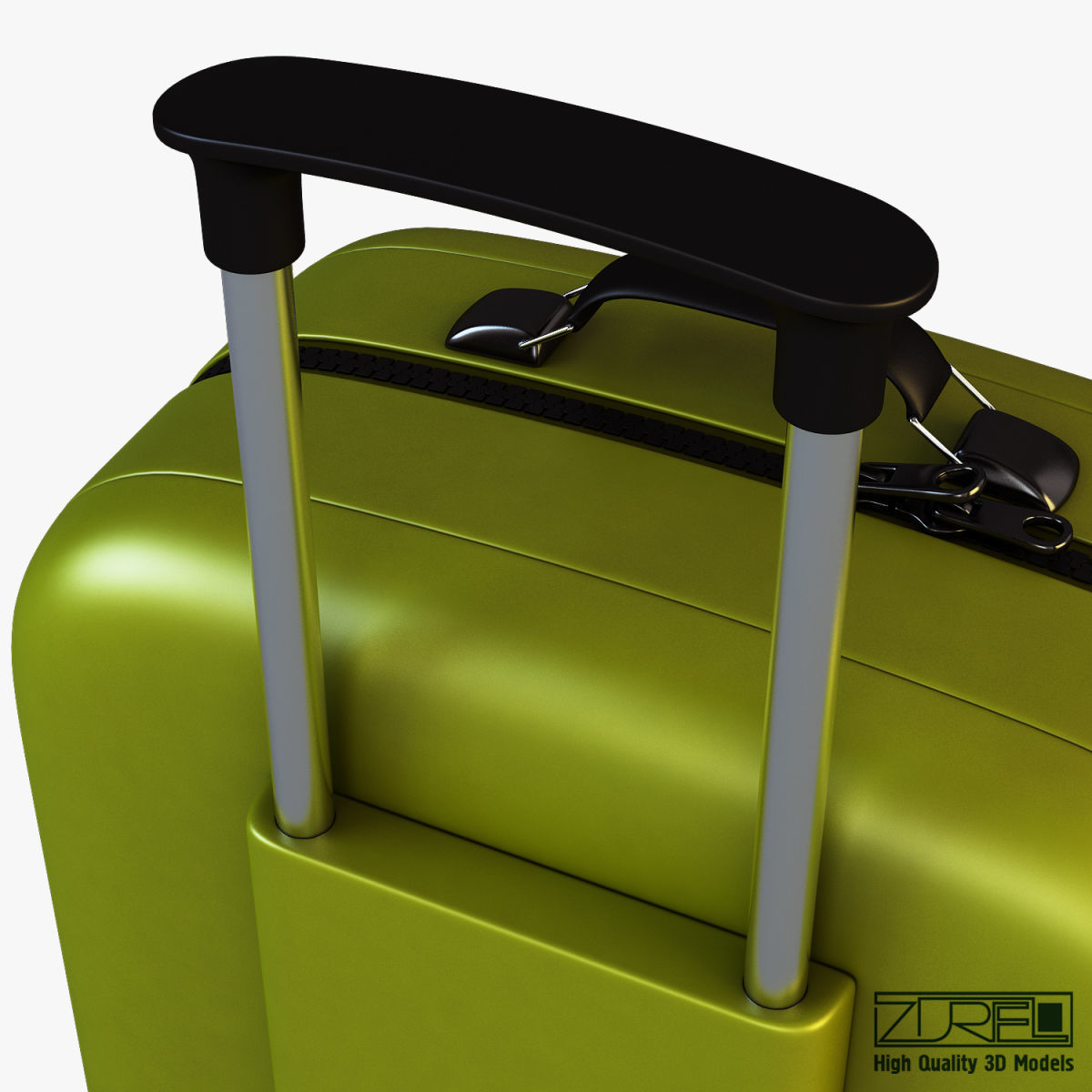 Suitcase green v 1 3D model_18