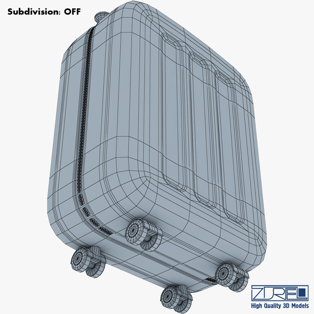 Suitcase green v 1 3D model_27