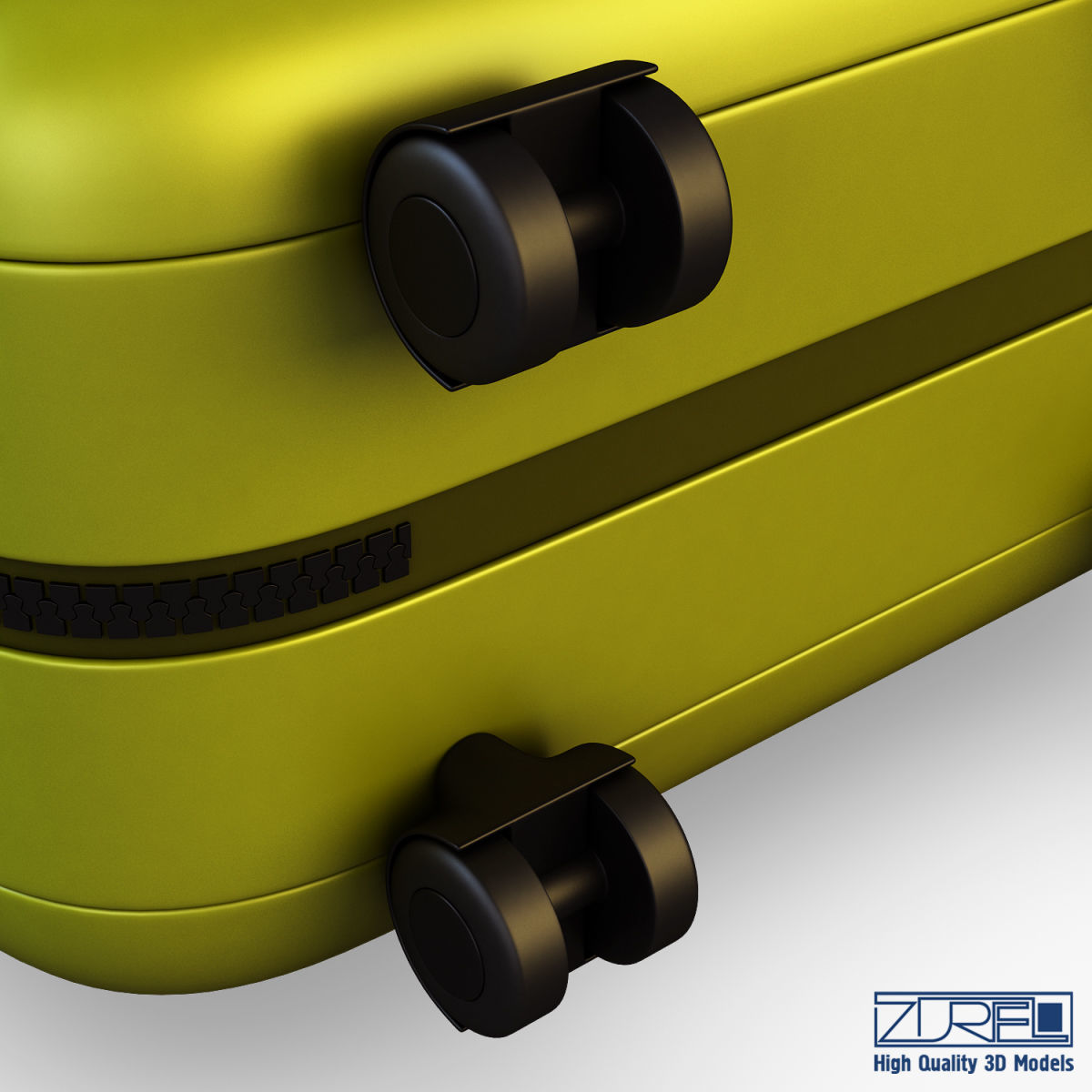 Suitcase green v 1 3D model_21