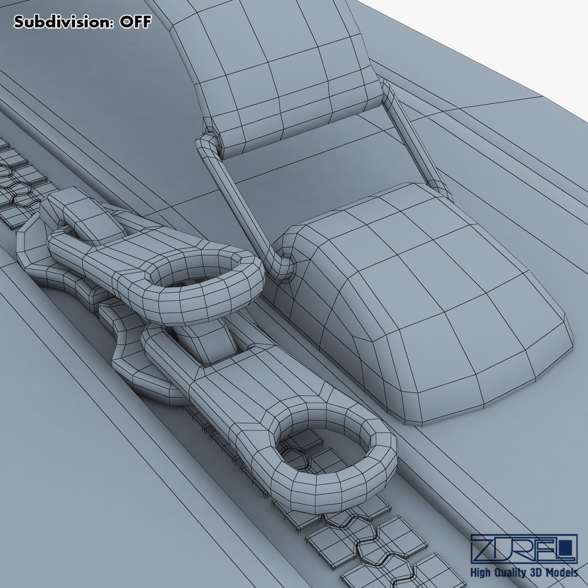 Suitcase green v 1 3D model_35