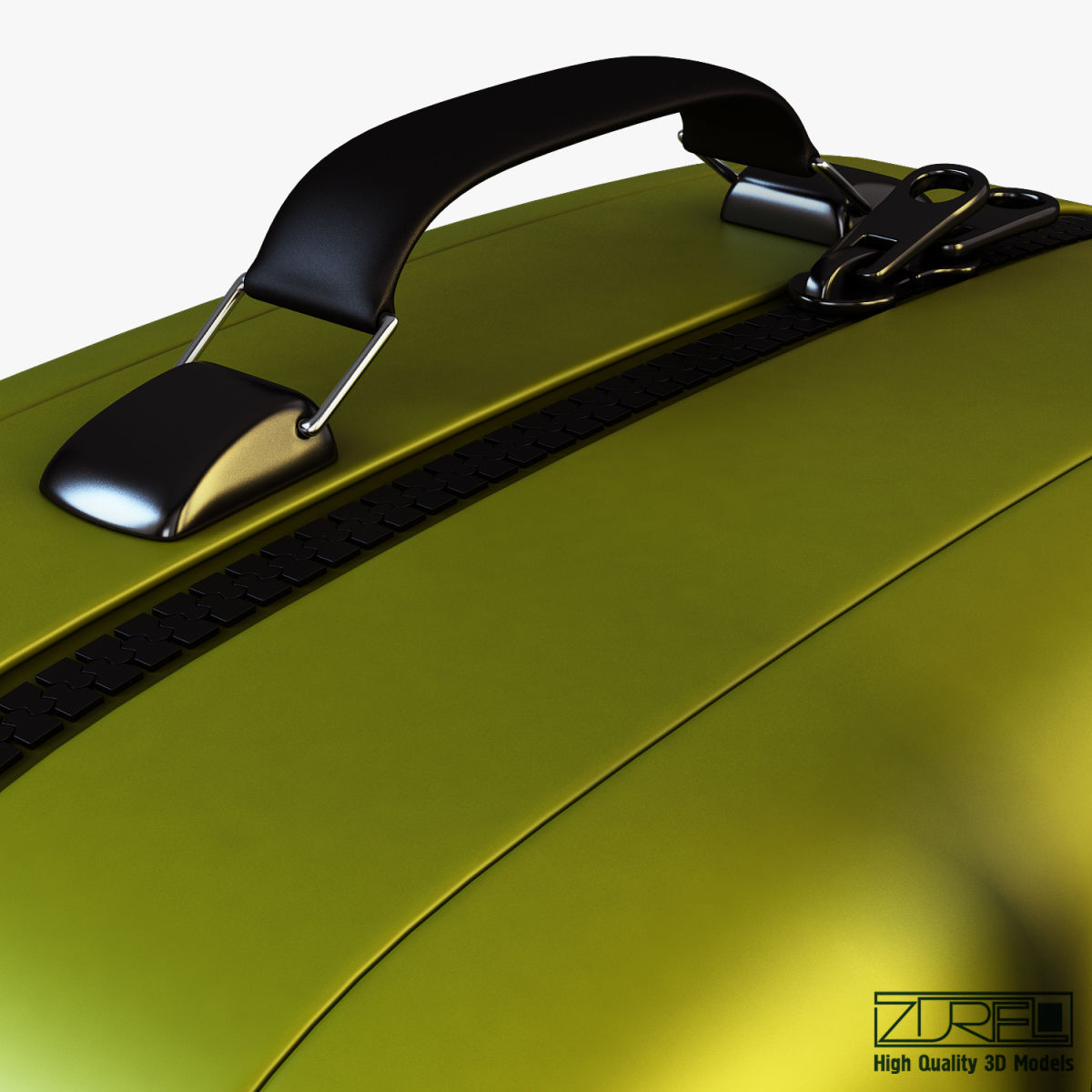 Suitcase green v 1 3D model_16