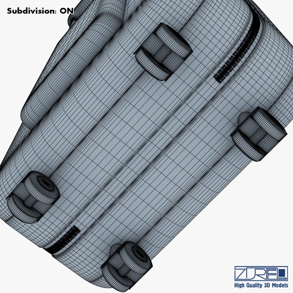 Suitcase green v 1 3D model_42
