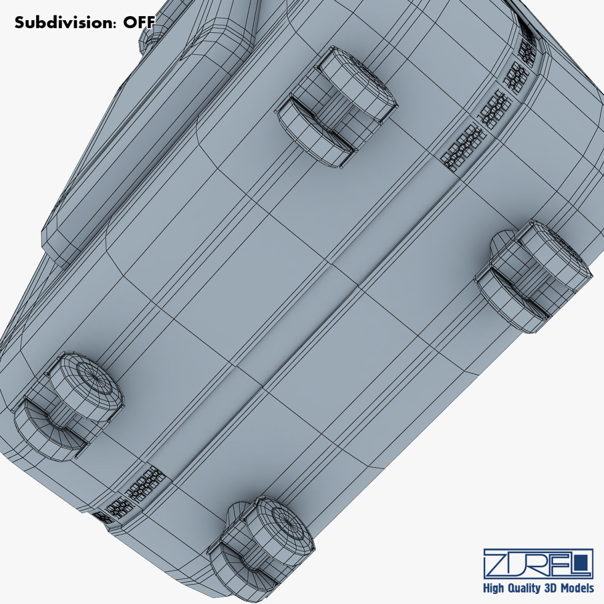 Suitcase green v 1 3D model_43
