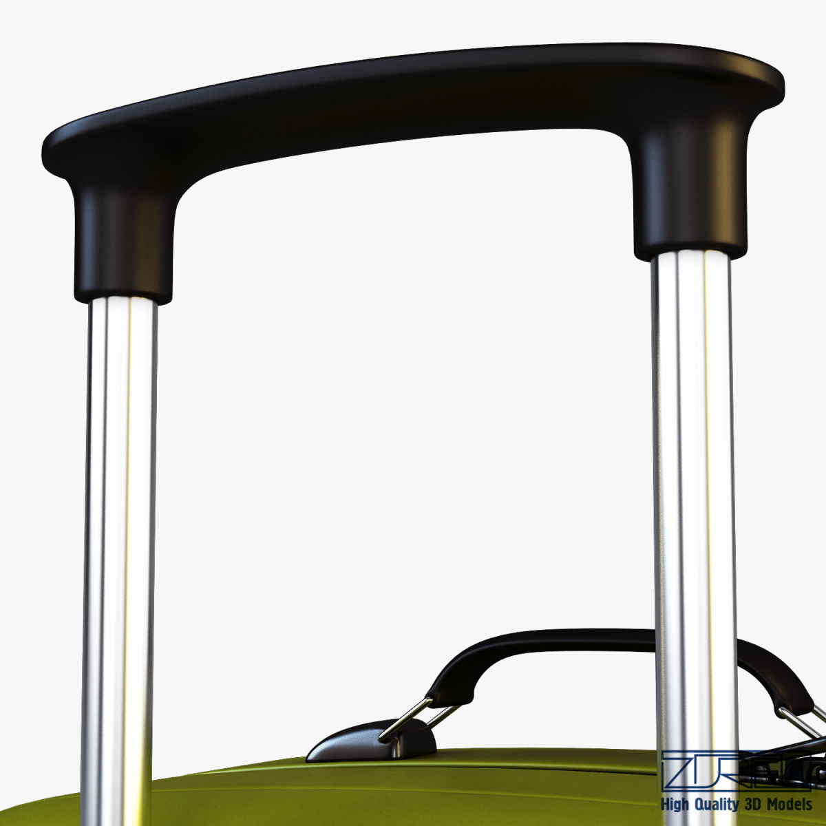 Suitcase green v 1 3D model_19