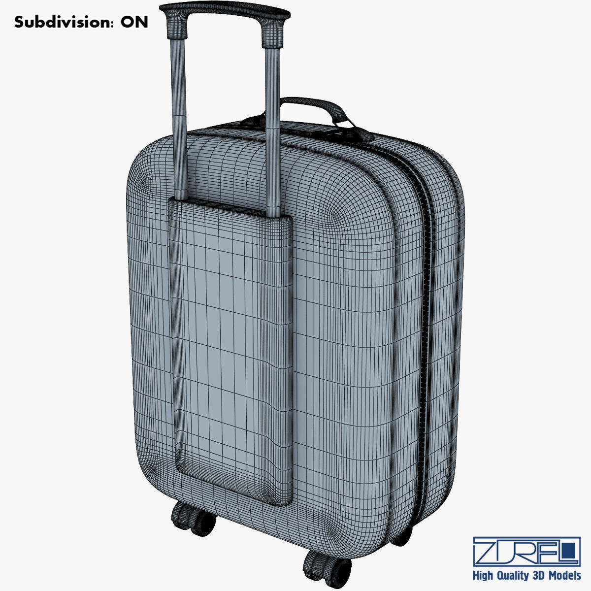 Suitcase black v 1 3D model_24