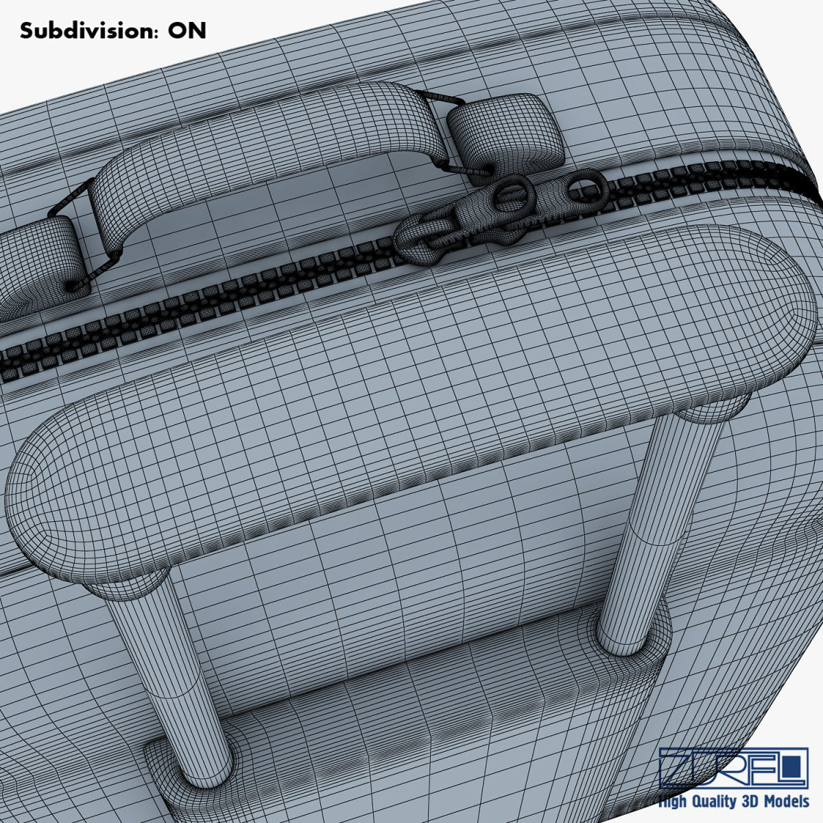 Suitcase black v 1 3D model_36