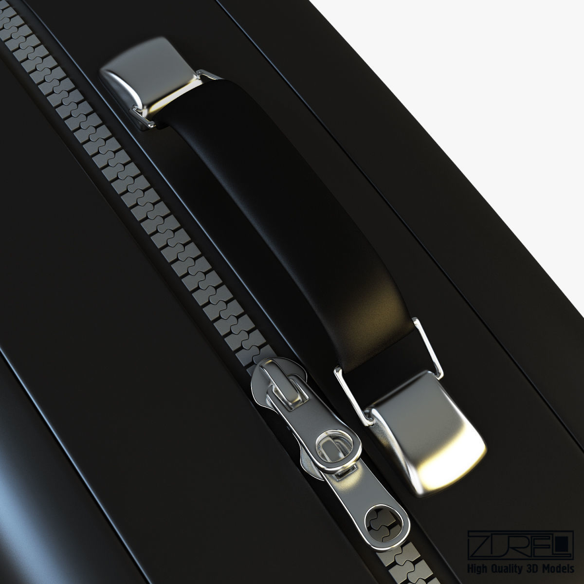 Suitcase black v 1 3D model_15