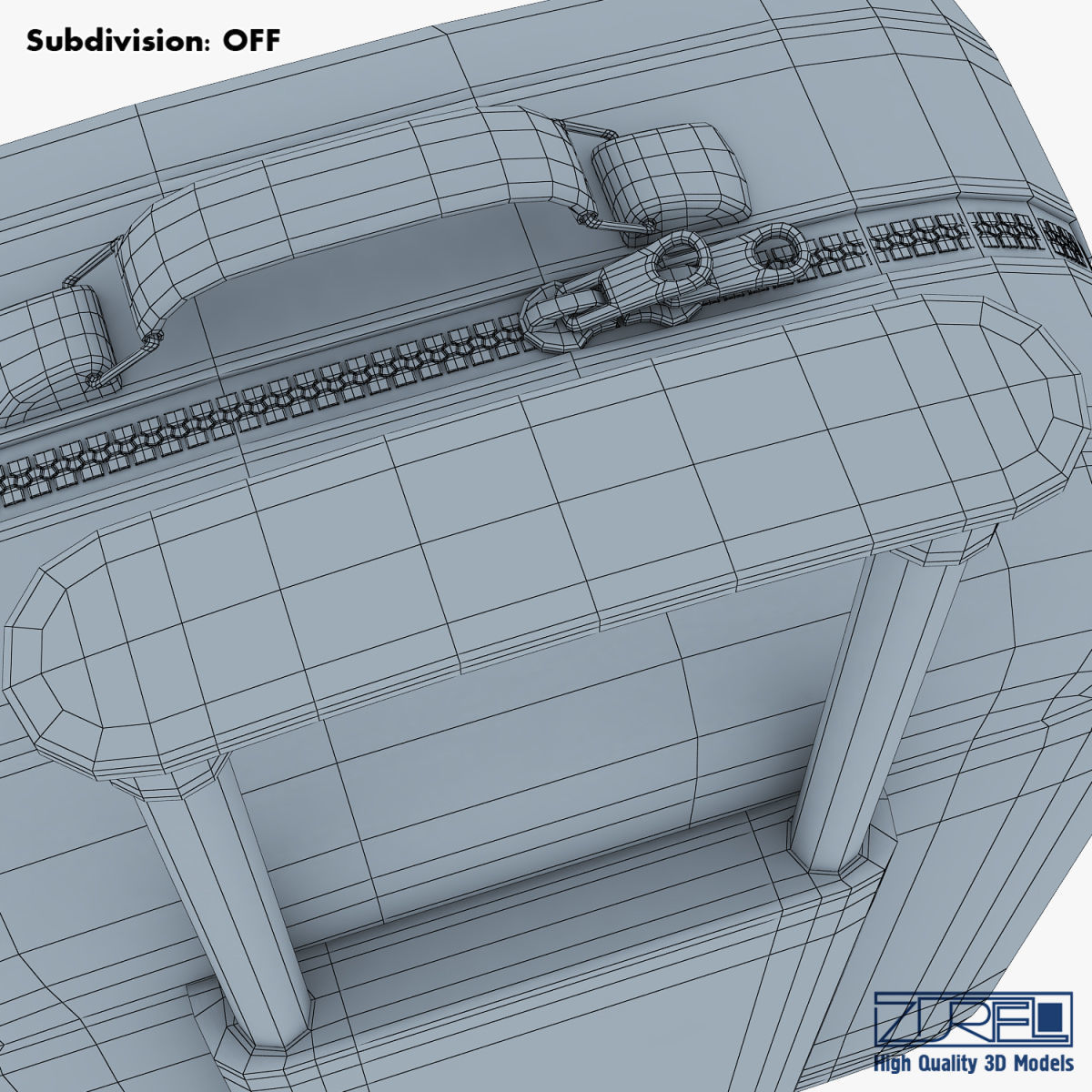 Suitcase black v 1 3D model_37