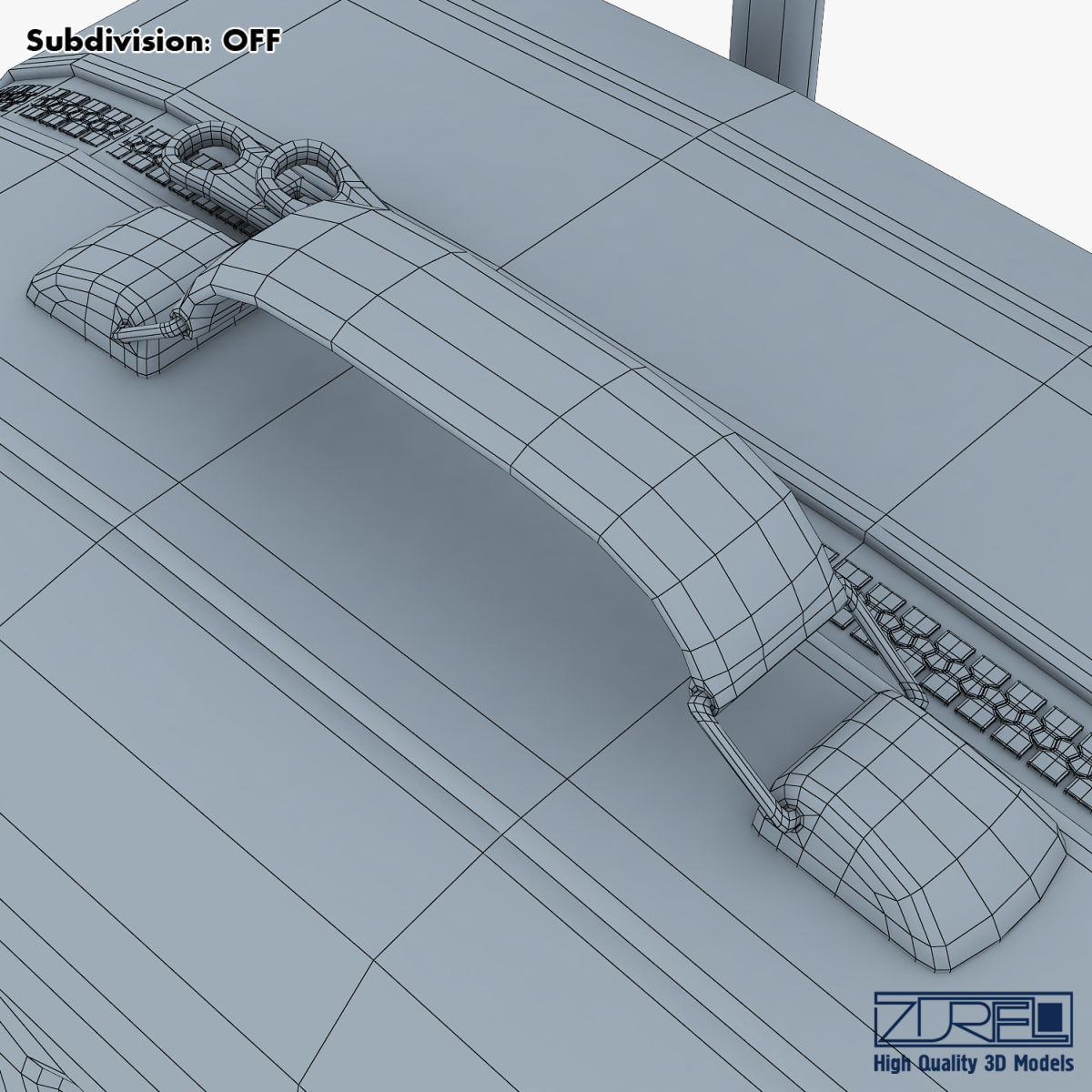 Suitcase black v 1 3D model_33