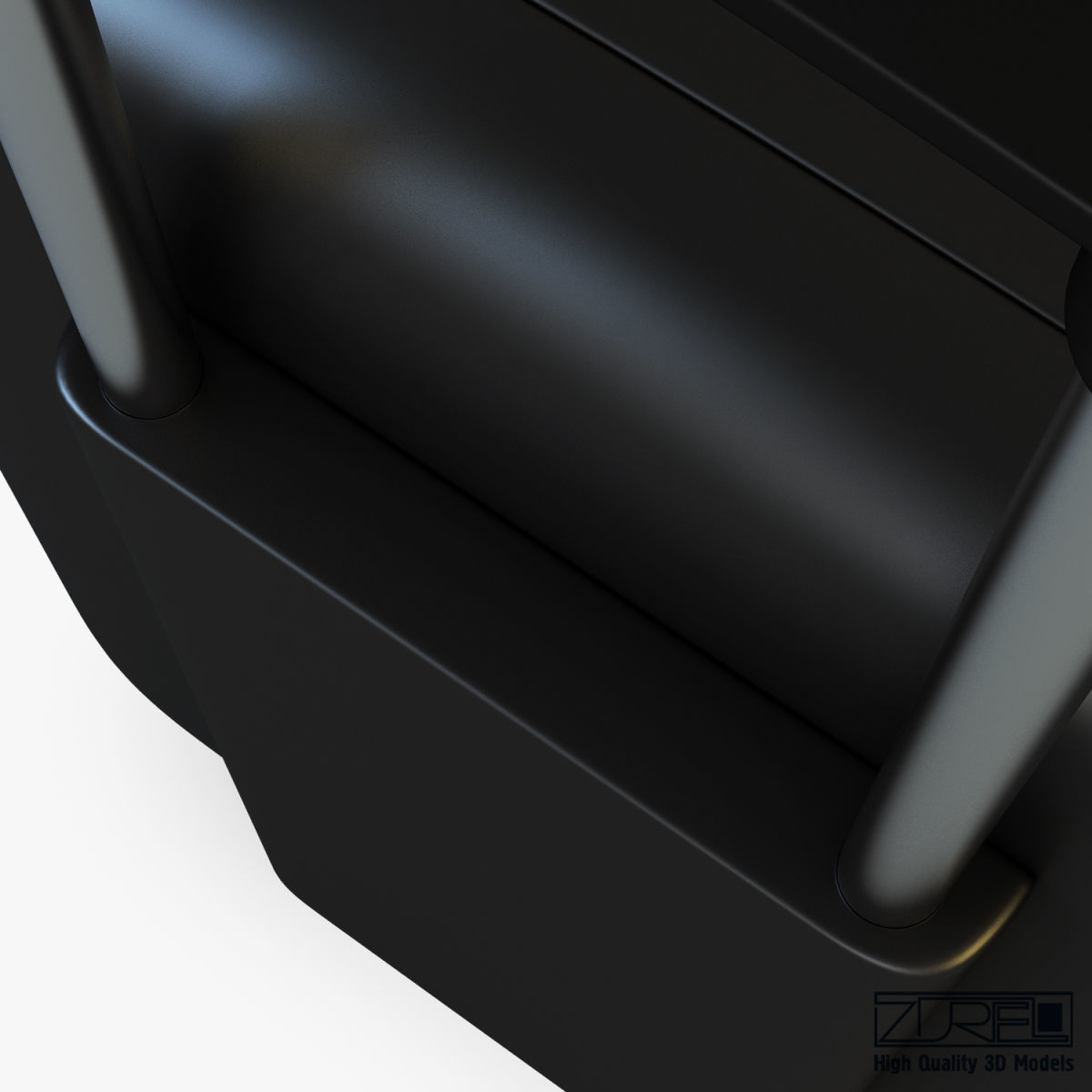 Suitcase black v 1 3D model_20