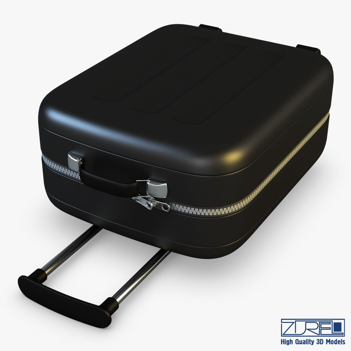 Suitcase black v 1 3D model_12