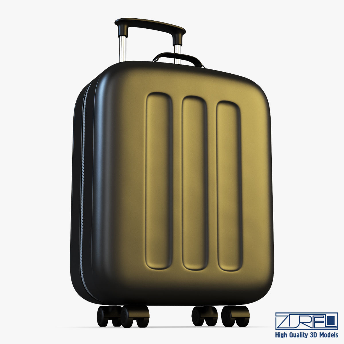 Suitcase black v 1 3D model_10