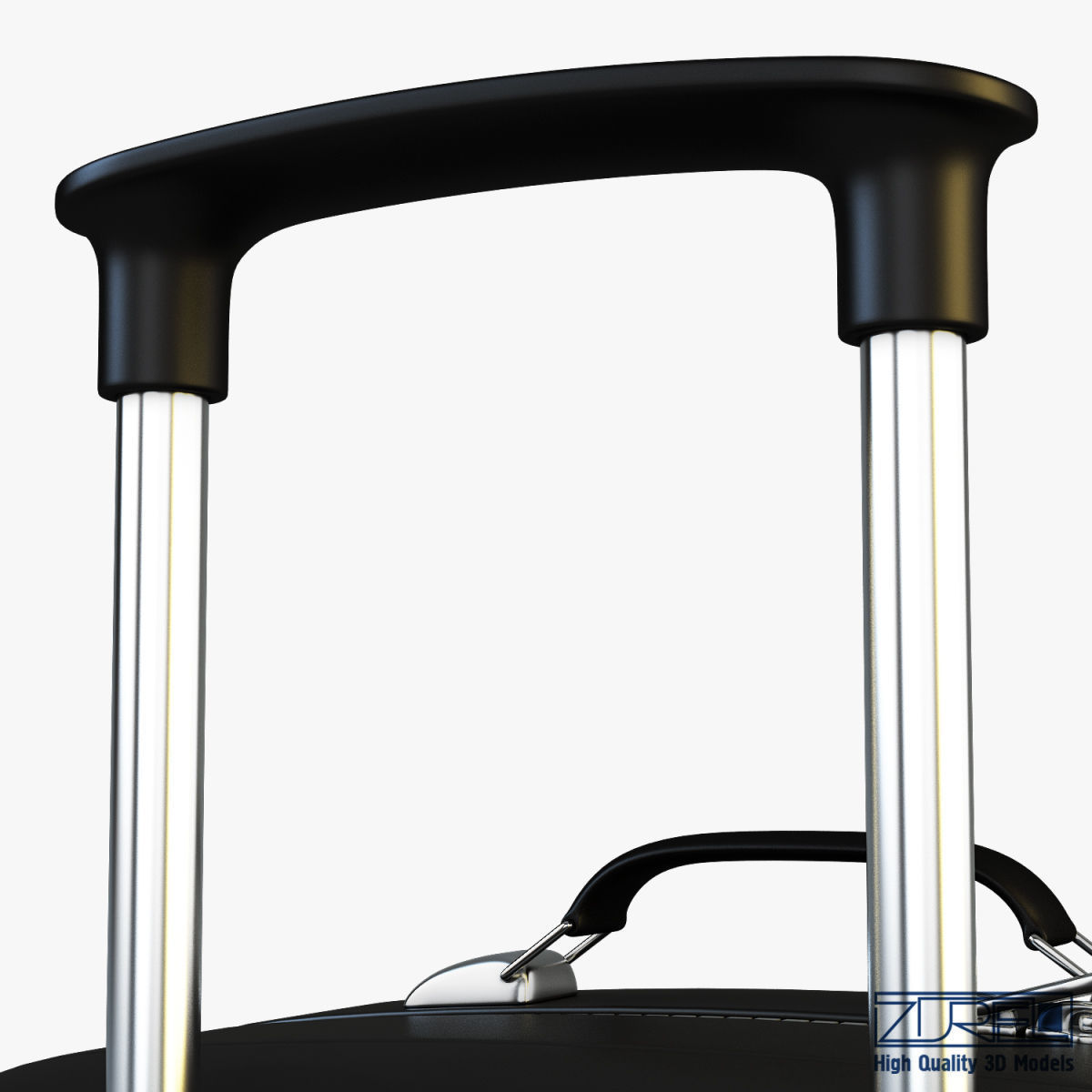 Suitcase black v 1 3D model_19